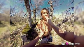 submissive servant awards her lord with a great medieval blowjob and fuck