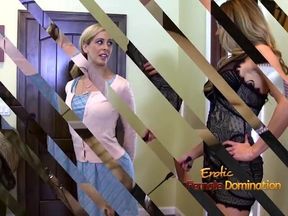 Two babes dominated hard