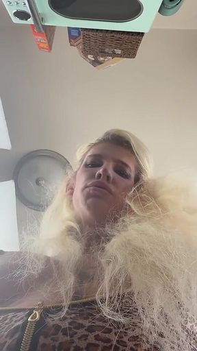 Trans Giantess Gourmet 2 - Poundcake - Solo Anal and a Huge Cumshot