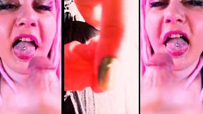 you want to lick my cock and taste my precummies shemale joi cei by goddess lana