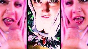 you want to lick my cock and taste my precummies shemale joi cei by goddess lana