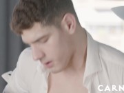 Staghomme Uncut DILF Alexandro Cabrera facefucks sexy twink