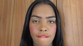 Ebony Babe Face Fetish!