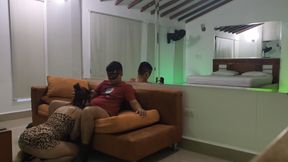 My new assistant is in my office very hot, but she is engaged. Although, she said it doesn't matter.