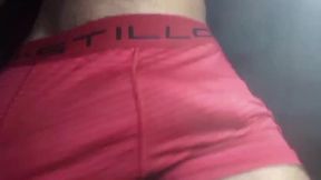 My thick cock stretching tight underwear raw growth solo gay