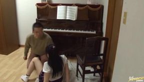 Asian Piano Teacher's Secret Camera & Steamy Encounter