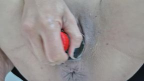 whore boss milf rough anal and pussy fuck with insertions at the bathroom