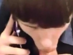 Twink Takes Big Cock Anal and Blowjob in Public Stall