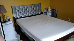 Making the bed.. no panties on blooper reel