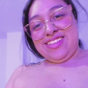 BIG TITS  GIRL FUCKS WITH HER DILDO