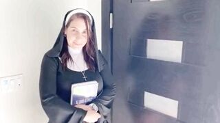 Hot Devoted Nun with Rounded Huge Ass will do anything to save a Soul