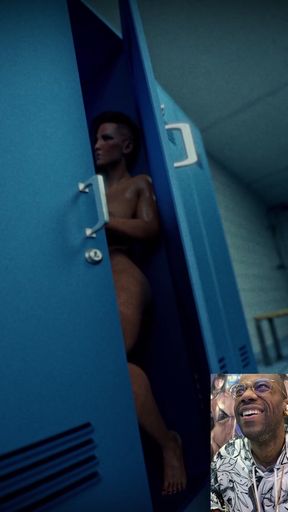 Panam Getting Ass Fucked by Transgender V in a Public Locker Room