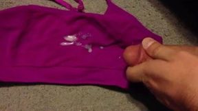 cum on sports bra