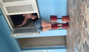 Hot Brazilian Brunette Gave Me a Blowjob at the Window on Sunday Afternoon