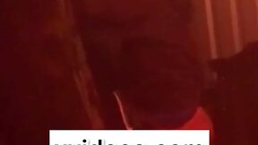 Transgender women enjoying glory hole blowjobs