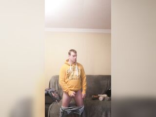 LongJohn0Hara screwing a creampuff fleshlight whilst watching porn