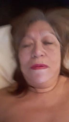 Mature woman in flannel nightgown ready for bed! Join me , please me, fill me with your cum!