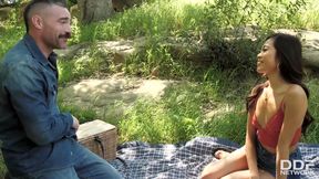 Little Asian Vina Sky Fucks Her Stepdad