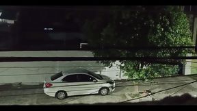 Fucks with Lover in the Car in Front of the House and Comes Back Full of Cum Smiling