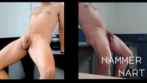 Masturbate Naked With Hard Cock &amp; Squirt Sperm