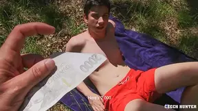 Raven-haired twink fucked in his hairy ass