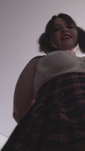 A Girl in a College Uniform Likes to Kick You!
