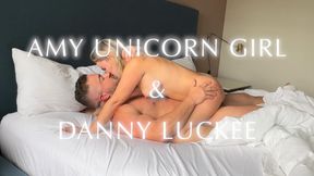 Morning fuck and creampie for Amy Unicorn Girl - Danny Luckee