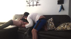 I Found My Whore Masturbating, I Helped Her and I Gave Her My Cock in Her Mouth in the Us