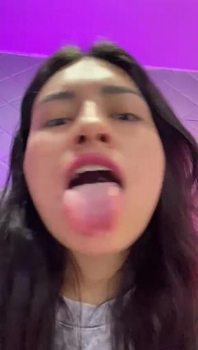 just being sexy and making saliva for you!
