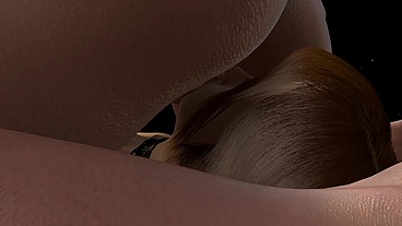 Thick Busty Girl Lesbian Facesitting - 3D Porn