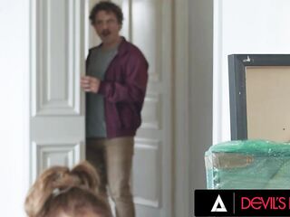 DEVILS FILM - Vanessa Vega’s Stress-Relief Masturbation Busted Leads To Hard Face Screwing