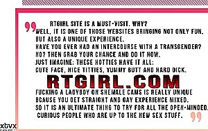 Long-legged tranny cums jerking off doggystyle