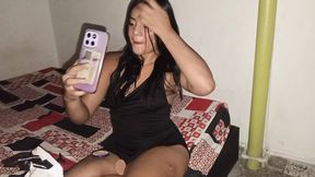 BEAUTIFUL BRUNETTE FROM COLOMBIA SENDS PHOTOS OF HER VAGINA TO HER BOYFRIEND AND HE COMES TO FUCK HER