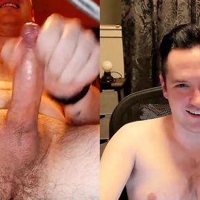 Shiny Lubed Up Cock on Webcam