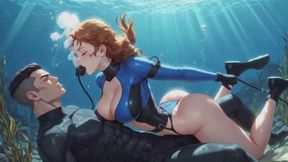 Scuba Fantasies #5B: Confession of the Leashed Dive Slave (Animated)