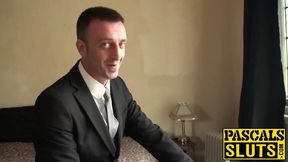 Hot raven haired babe Honesty Calliaro gets spanked hard