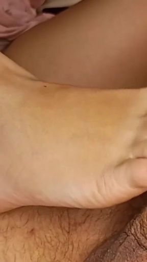 Thrilling moment from "LittleMissMiniFeet Sexy Footjob 13"
