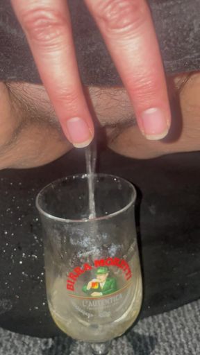 Dripping pussy squatting with pee. Cowgirl pleasure waiting for you to help clean up!