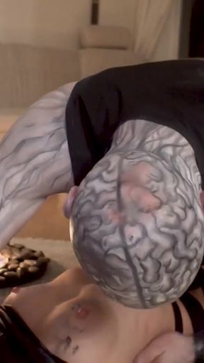 Lustful devil Passionately Fucks &amp; Gets Halloween Facial   Clip 1