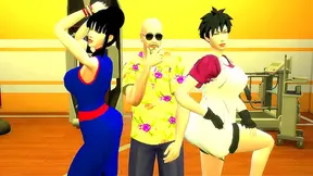 Roshi Guides Chi-Chi Videl Through Steamy Anal Training in DB Hentai