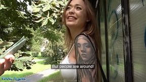 Raunchy Russian stud Misha Maver ravaged in a tunnel by lusty agents