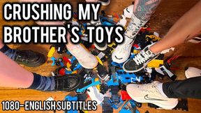 Six Femdom Goddesses In Sneakers Get Together To Crush Little Car Toys (1080p - EN sub - object compression - group domination - smash)