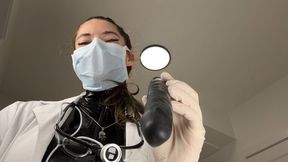 Dental Exam with Gag Reflex Testing in Catsuit 4K