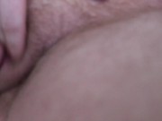 FTM jerking his little dick and edging