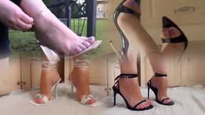 High Heels Tease Compilation (4 pairs)