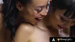 MILF Marica Hase and Alexis Tae get heated up after a sensual oiled massage.