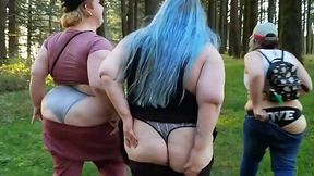 BBW Voyeur Group Takes a High and Wild Nature Walk