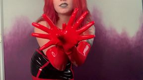 A quick timed JOI to my latex dress and gloves