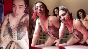 she was turning me on, fingering my ass