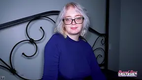 Busty blonde college girl Annie Archer is ready for a erect anal slam.